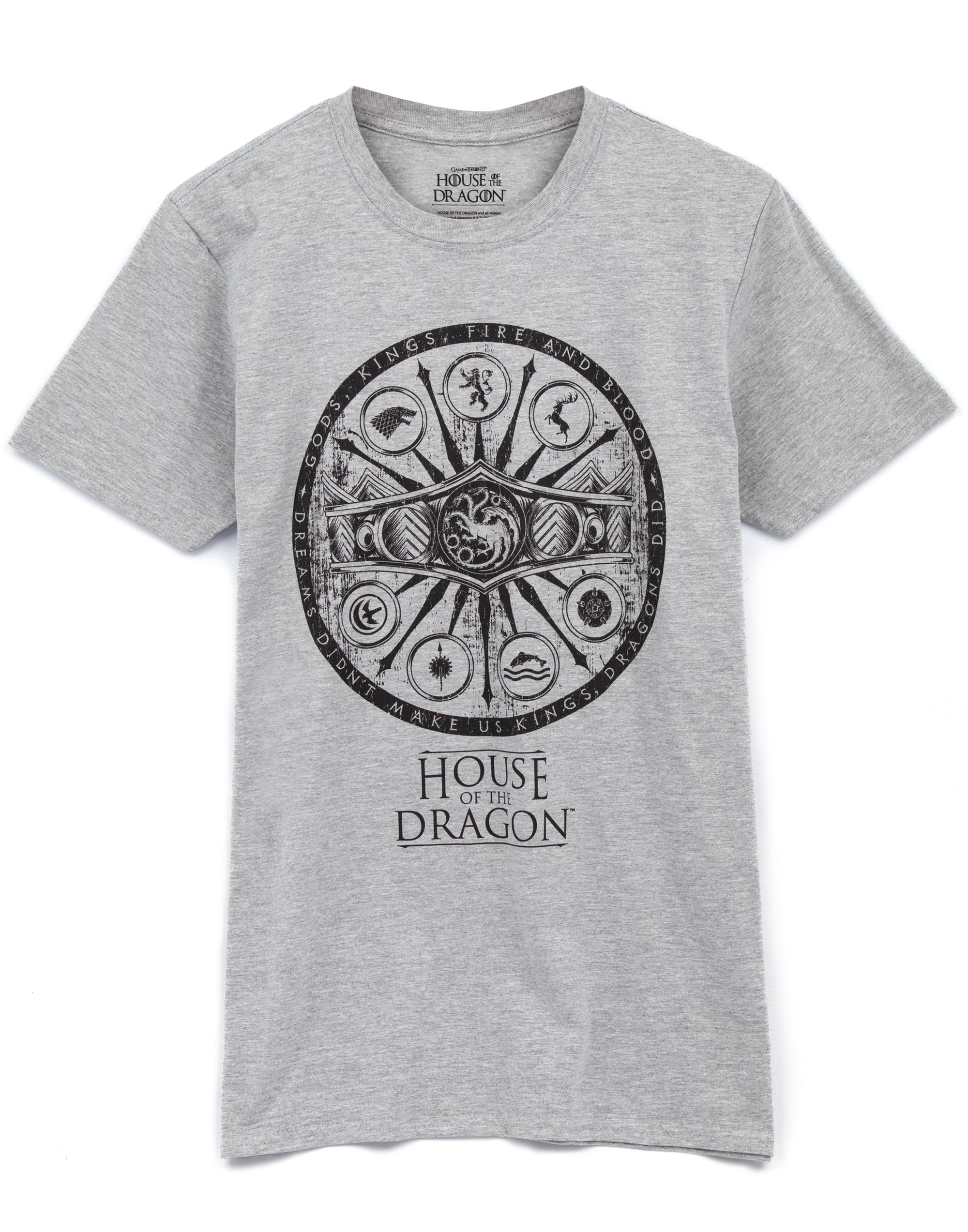 Game of Thrones Mens Grey Short Sleeved T-Shirt